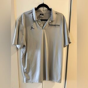 Jordan Marquette Basketball Gray Polo Shirt